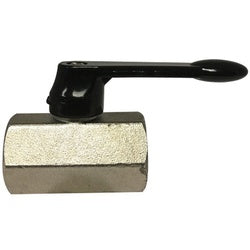46935L - 1/4-in FPT x FPT Chrome-Plated Brass Mini Ball Valve, 450 psi, 32-176°F
