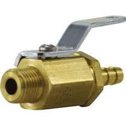 46981 - 3/8 x 1/4 in Brass Miniature Ball Valve with MIP and Barbed Connection