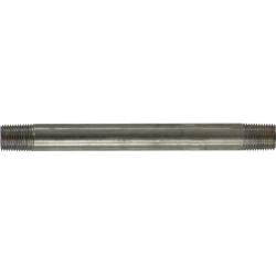 48005 - 1/8 in x 1/8 in MPT Stainless Steel Welded Pipe Nipple, 3 in Long