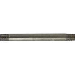 48010 - 1/8 in MPT x 1/8 in MPT Stainless Steel Welded Pipe Nipple, 5-1/2 in Length