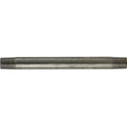 48017 - 1/8 in x 1/8 in 12 in SCH 40 Welded Pipe Nipple, 304 Stainless Steel