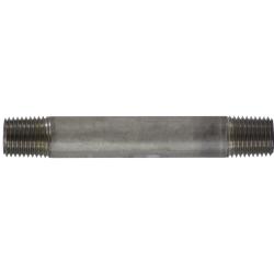 48024 - 1/4 in MPT x 1/4 in MPT Welded Pipe Nipple, 3 in Long, 304 Stainless Steel