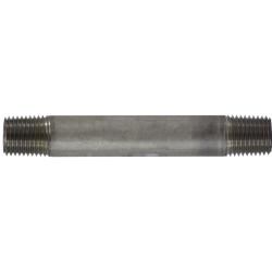 48026 - 1/4 in MPT x 1/4 in MPT Stainless Steel Welded Pipe Nipple, 4 in Long