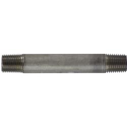 48027 - 1/4 in MPT x 1/4 in MPT Stainless Steel Welded Pipe Nipple, 4-1/2 in Long