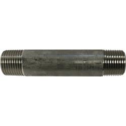 48055 - 11 in Welded Pipe Nipple, 3/8 in MPT x 3/8 in MPT, 304 Stainless Steel