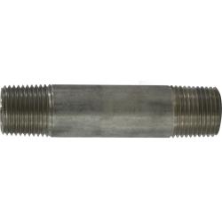 48071 - 1/2 in MPT x 1/2 in MPT Welded Pipe Nipple, 304 Stainless Steel, 7 in Length