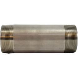 48174 - 2 in MPT x 2 in MPT 12 in 304 Stainless Steel Welded Pipe Nipple