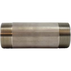 48186 - 2-1/2 in MPT x 2-1/2 in MPT, 5-1/2 in Long 304 Stainless Steel Welded Pipe Nipple