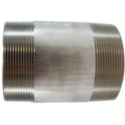 48226 - 4 in MPT x 4 in MPT Stainless Steel Welded Pipe Nipple, 5.5 in Length
