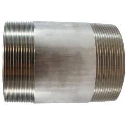 48227 - 4 in MPT x 4 in MPT 6 in Stainless Steel Welded Pipe Nipple