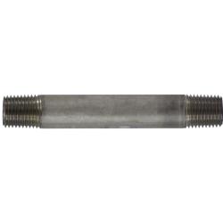 49033 - 9 in Stainless Steel Welded Pipe Nipple, 1/4 in MPT x 1/4 in MPT, 150 psi
