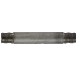 49031 - 1/4 in x 1/4 in MPT Welded Stainless Steel Pipe Nipple, 7 in Length