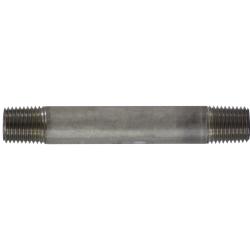 49035 - 1/4 in MPT x 1/4 in MPT Welded Pipe Nipple, 11 in 316 Stainless Steel
