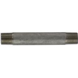 49052 - 8 in SCH 40 Welded Pipe Nipple, 3/8 in MPT x 3/8 in MPT, 316 Stainless Steel