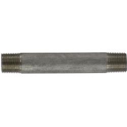 49056 - 3/8 in x 3/8 in, 12 in Schedule 40 Welded Pipe Nipple, 316 Stainless Steel