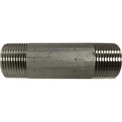 49101 - 1 in MPT x 1 in MPT Welded Pipe Nipple, 2 in Length, 316 Stainless Steel