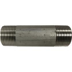 49113 - 1 in MPT x 1 in MPT, 10 in Schedule 40 Welded Pipe Nipple, 316 Stainless Steel