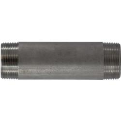 49141 - 1-1/2 in MPT x 1-1/2 in MPT Stainless Steel Welded Pipe Nipple, 2 in L