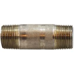 51080 - 3/4 in MPT x 3/4 in MPT Stainless Steel Seamless Pipe Nipple, Close Length