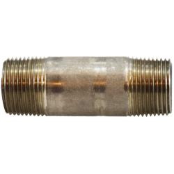 51087 - 3/4 in MPT x 3/4 in MPT Seamless Pipe Nipple, 4-1/2 in L, 304 Stainless Steel