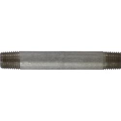 52024 - 1/4 in x 1/4 in Male Pipe Thread Seamless Nipple, 3 in Long, SCH 80, Stainless Steel