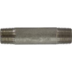 52060 - 1/2 in MPT x 1/2 in MPT 316 Stainless Steel Seamless Pipe Nipple