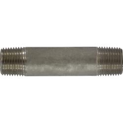 52061 - 1/2 in MPT x 1/2 in MPT, 1-1/2 in L 316 Stainless Steel Seamless Pipe Nipple