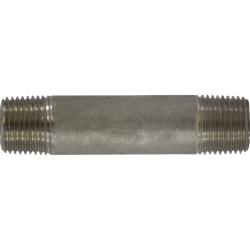 52068 - 1/2 in MPT x 1/2 in MPT Seamless Pipe Nipple, 5 in Length, 316 Stainless Steel