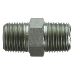 54042016 - 1-1/4 in x 1 in Steel Reducing Hex Pipe Nipple with Male Threads