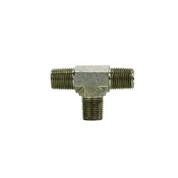 560022 - Steel Tee Fitting - 1/8 in MPT x 1/8 in MPT x 1/8 in MPT Connections