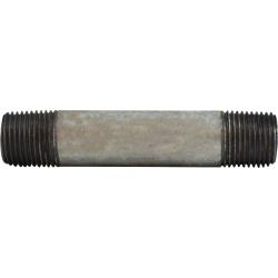 56040 - Steel Galvanized Pipe Nipple, 3/8 in MPT x 3/8 in MPT, 1 in Length
