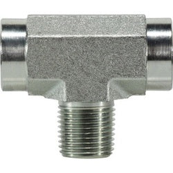 560424 - Durable Steel Pipe Branch Tee - 1-1/2-in Female NPTF x 1-1/2-in Female NPTF x 1-1/2-in Male NPTF