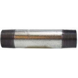 56105 - 1 in MPT Galvanized Steel Welded Pipe Nipple, 4 in Length, SCH 40