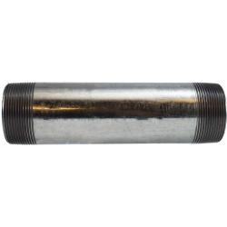 56168 - 2 in x 2 in Galvanized Steel Welded Pipe Nipple, 6 in Length