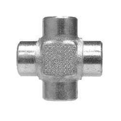 56528 - Steel Female Pipe Cross Fitting - 1/2-in x 1/2-in x 1/2-in x 1/2-in NPTF Connections