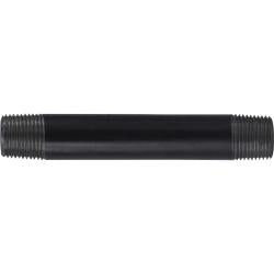 57056 - 3/8 in MPT x 3/8 in MPT Black Steel Welded Pipe Nipple, 12 in Length