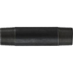 57107 - 1 in x 1 in Steel Welded Pipe Nipple, 5 in Length, Black Finish, 700 psi