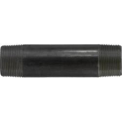 57129 - 1-1/4 in MPT x 1-1/4 in MPT Black Steel Welded Pipe Nipple, 6 in Long