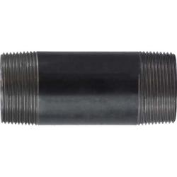 57145 - Steel Welded Pipe Nipple 1-1/2 in MPT, 4 in L, Black Finish