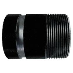 57162TV - 2 in Threaded x 2 in Grooved Seamless Pipe Nipple, 3 in Length, Steel, Black Finish