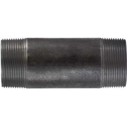 57189 - 2-1/2 in MPT x 2-1/2 in MPT Black Steel Welded Pipe Nipple, 8 in Long