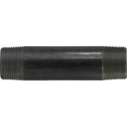 57272 - 1-1/4 in MPT x 1-1/4 in MPT Steel Welded Pipe Nipple, 30 in Black Finish