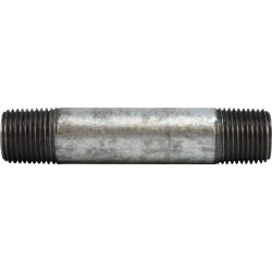 58071 - 7 in Galvanized Steel Pipe Nipple, 1/2 in MPT x 1/2 in MPT, SCH 80