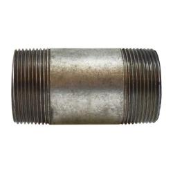 58143 - 1-1/2 in MPT x 1-1/2 in MPT Steel Pipe Nipple, 3 in Length, Galvanized Finish