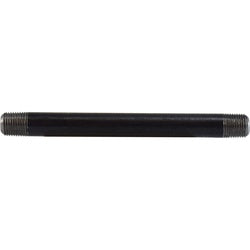 59002SMLS - Black Steel Seamless Pipe Nipple, 1/8 in MPT, 1-1/2 in Length