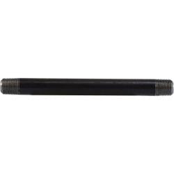 59004SMLS - 1/8 in MPT x 1/8 in MPT Black Steel Seamless Pipe Nipple, 2-1/2 in Length