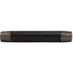 59047SMLS - 3/8 in MPT x 3/8 in MPT Steel Seamless Pipe Nipple, 4-1/2 in Long