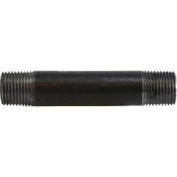 59062SMLS - 1/2 in MPT x 1/2 in MPT Black Steel Seamless Pipe Nipple, 2 in Length