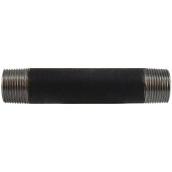 59101SMLS - Black Steel Seamless Pipe Nipple, 1 in MPT x 1 in MPT, 2 in Length, SCH 80