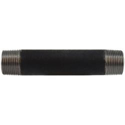 59109SMLS - 1 in MPT x 1 in MPT Steel Seamless Pipe Nipple, 6 in Length, SCH 80, 850 psi